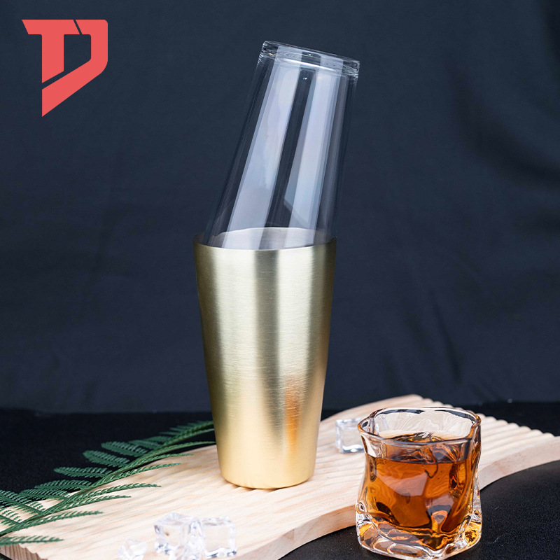 Cóctel de Amazon Boston agitador de acero inoxidable vaso de nieve 700ml vaso de cóctel vaso de cóctel herramienta de barman