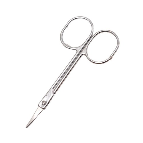 Nose hair scissors round head men's stainless steel safety manual shaving nose hair trimmer women's eyebrow trimming scissors