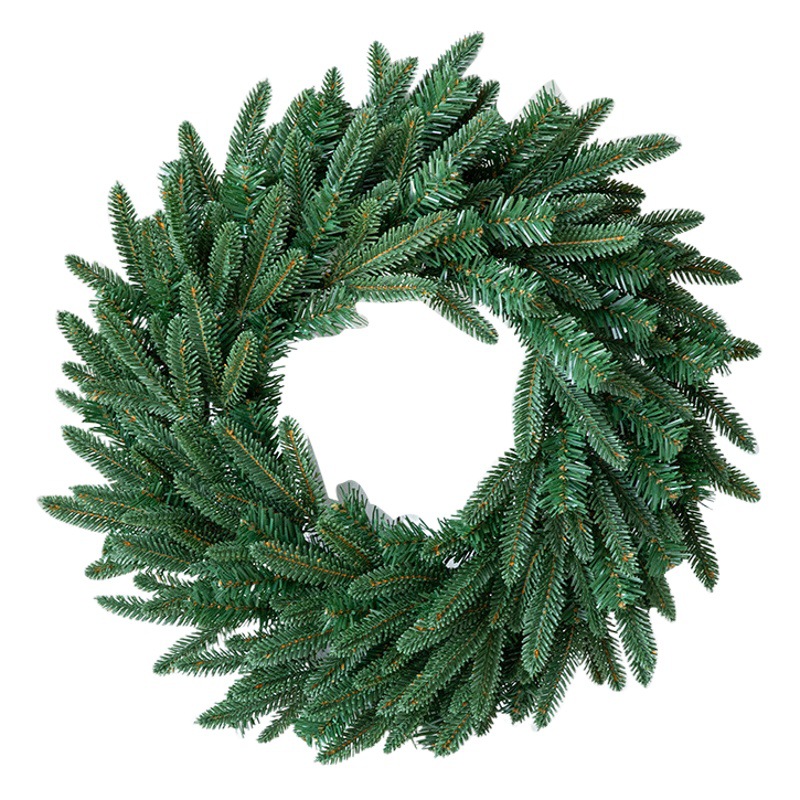 Nueva guirnalda de Navidad puerta colgante 50/60cm Navidad verde PE hoja mixta decoración nieve guirnalda colgando decoración escena diseño