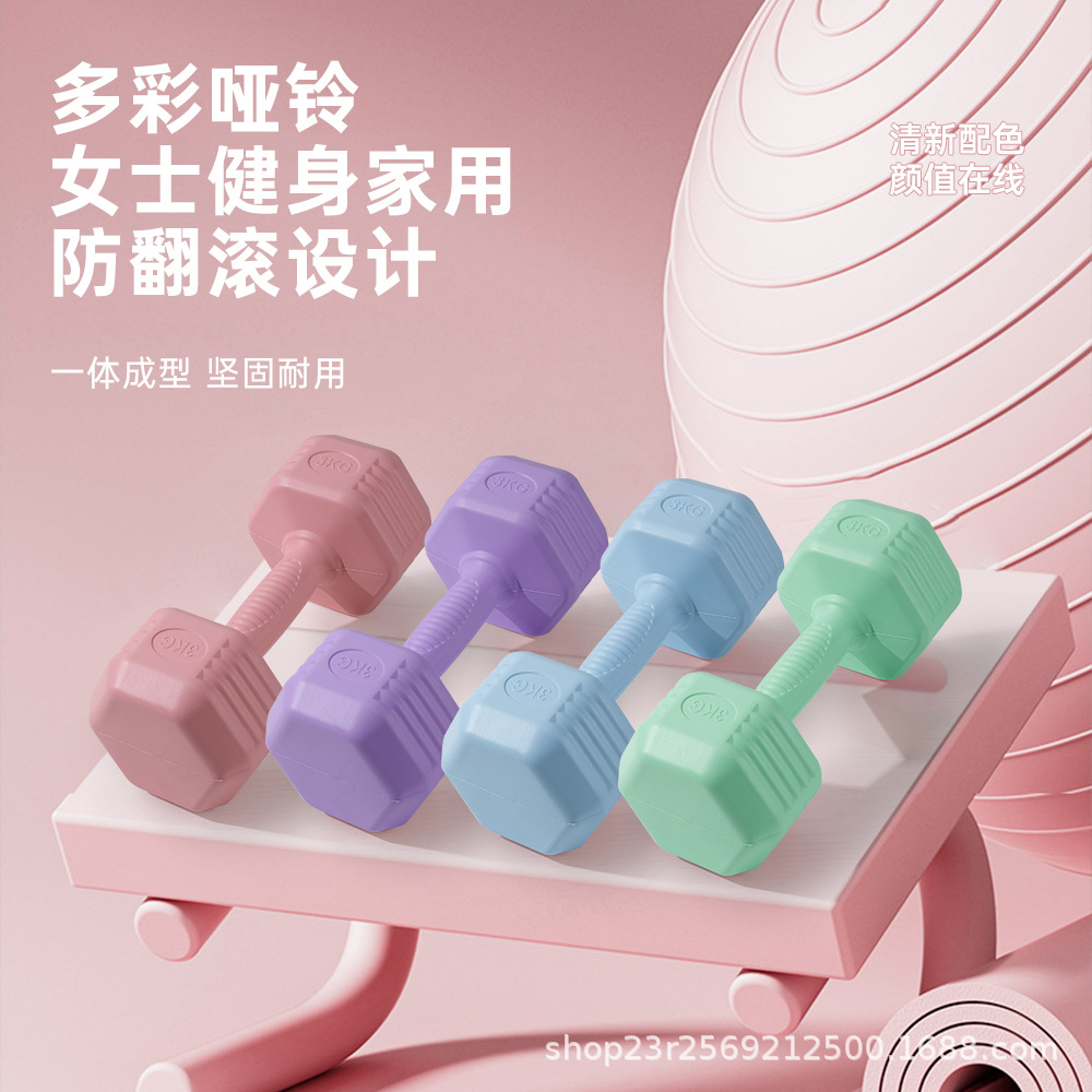 친환경 여성용 소형 덤벨 시멘트 한 쌍 어린이 초등학생 일반 스포츠 용품 홈 운동을 위한 피트니스 장비