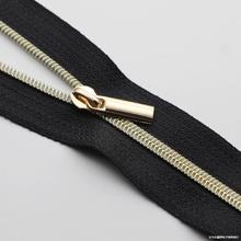 5号尼龙金银齿拉链 箱包书包服装衣服门襟专用彩色尼龙拉锁 现货