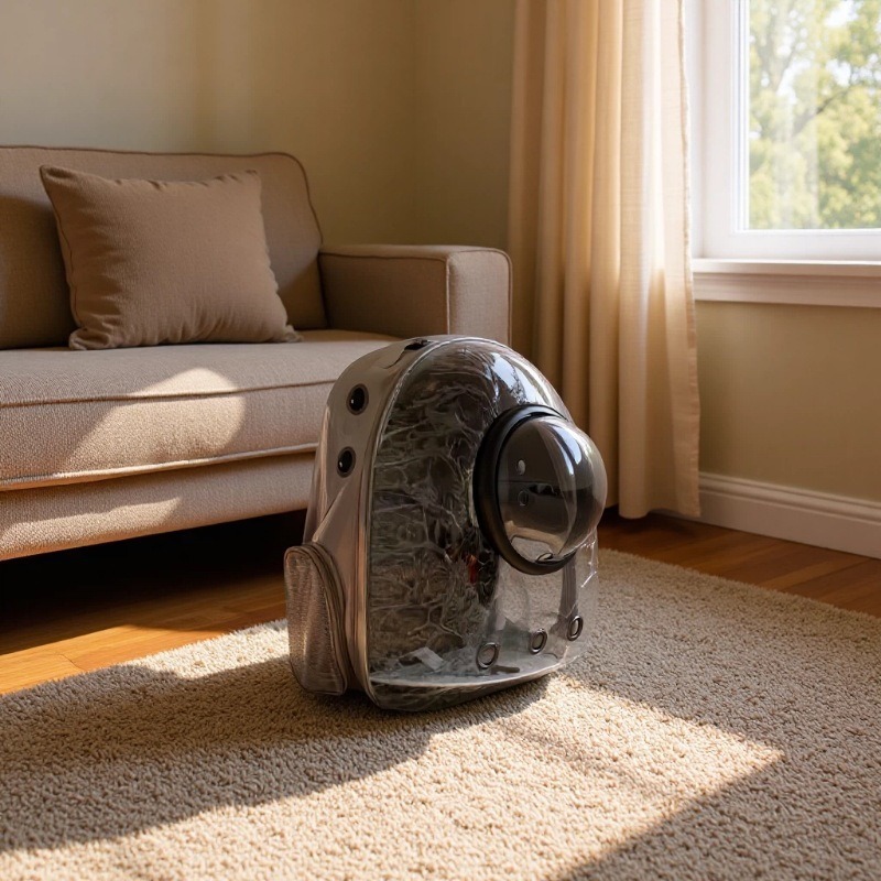 Nuevo panorama de la cápsula espacial de mascotas para gatos, bolsa de mascotas transparente portátil para gatos, mochila de caja para gatos
