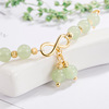 Cute brand design pendant, summer gold bracelet, universal women's bracelet, Birthday gift, 14 carat white gold