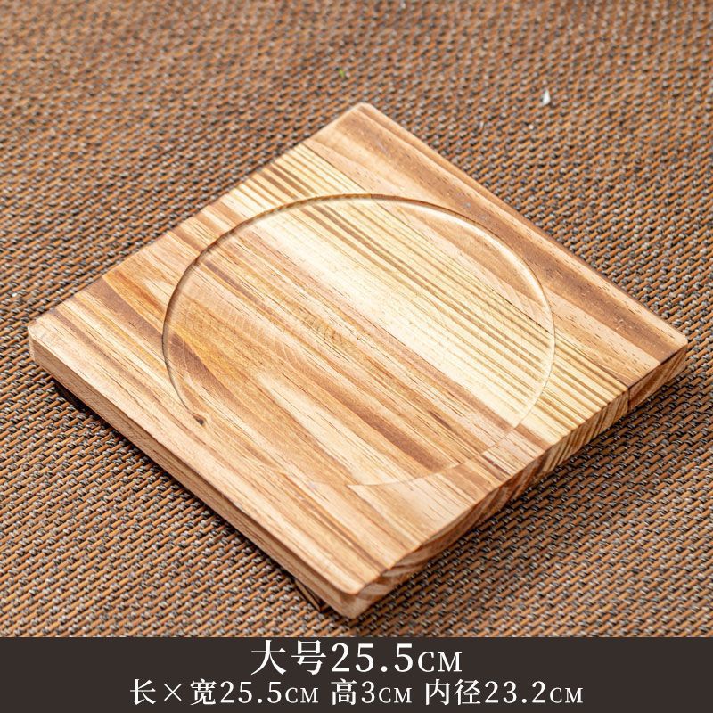 almohadilla de madera de aislamiento térmico para cocinar té en horno cercano almohadilla de madera resistente a quemar almohadilla de madera de aislamiento térmico para horno de carbón de tamaño grande y medio y pequeño de alto valor facial almohadilla de madera sólida