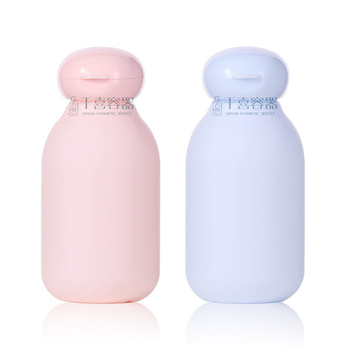 Round and Plump PE Flocked Soft Tube Bottle 100ml Travel Set with Flip Cap Cosmetics Care Product Lotion Dropper Bottle
