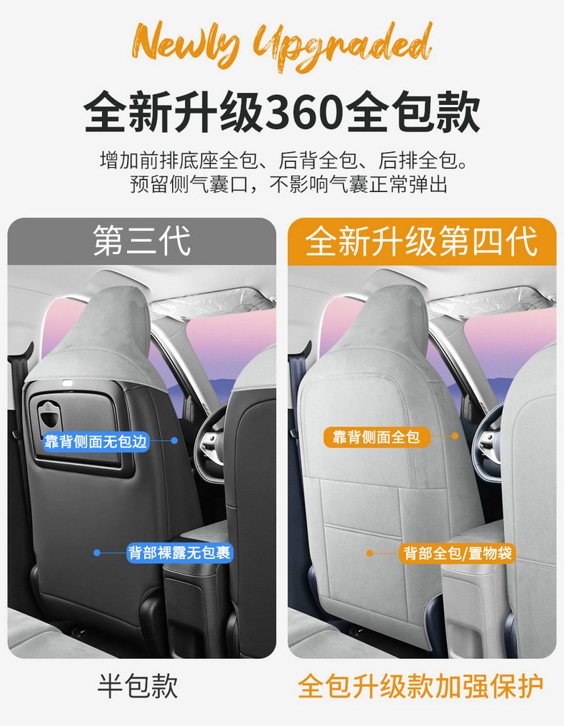 2026 model Leapmotor A10 special Ramus suede car seat cushion, universal for all seasons, perforated and breathable seat cover