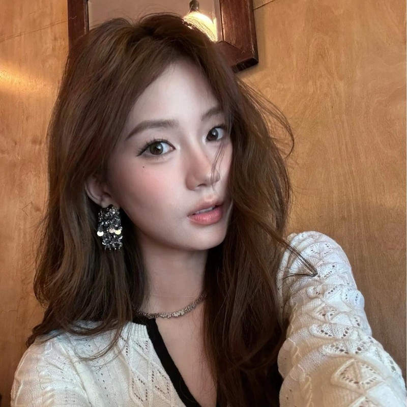 韩系简约银色亮片流苏耳环女款轻奢高级感气质耳钉小众设计感耳饰|undefined
