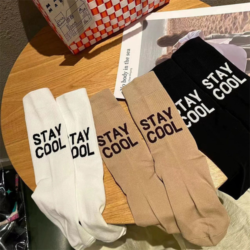 New Arrival Ankle Socks Spring and Autumn Sports Casual Women's Trend Socks Letter Long Socks Wholesale
