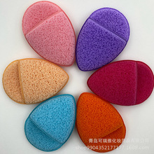 洁面洗脸扑泡水变大柔软海绵卸妆粉扑魔芋水滴爱心手套洗脸扑批发