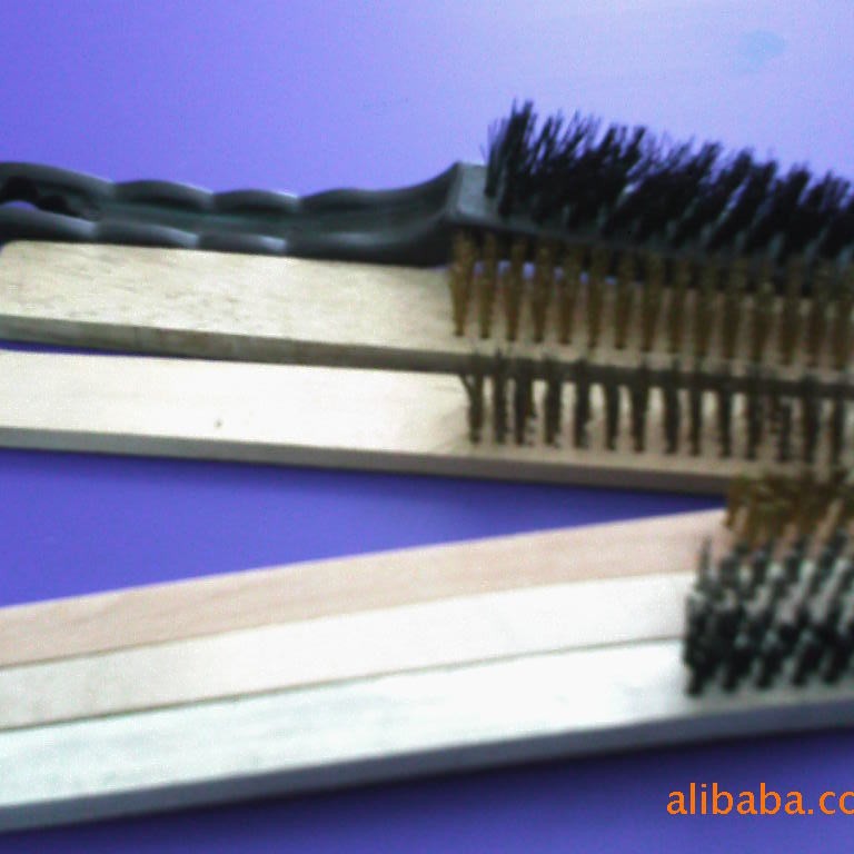 清洁刷木柄铜丝刷（）支持做各种规格尺寸除锈神器铜丝除锈