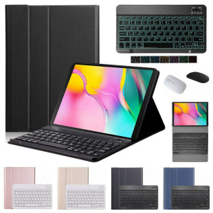 Suitable for Samsung Tablet A7Lite Leather Case T220 Backlit Bluetooth Keyboard T225 Protective Case 8inch T290 T295