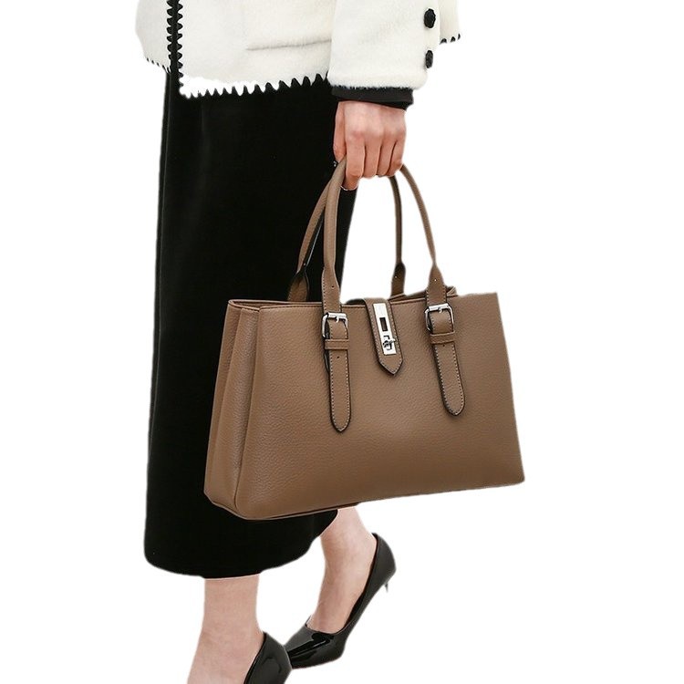 Damen Handtasche Im Retro-stil Aus Kunstleder Mit Steppnähten_voghion.com