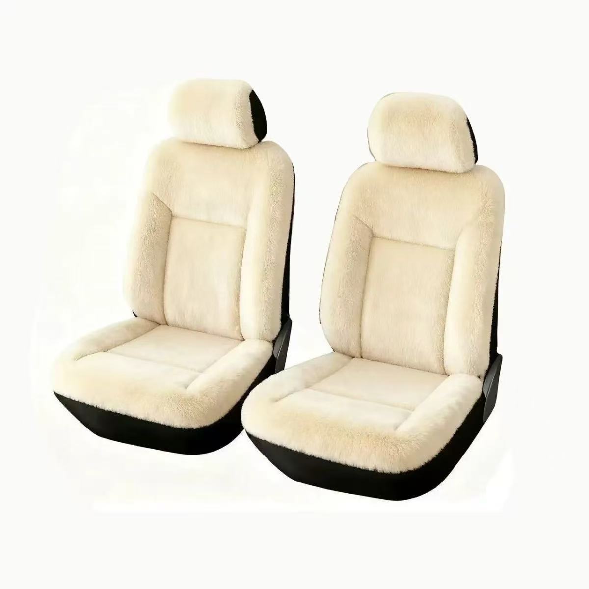 Invierno esponjoso estilo de asiento cálido cubierta de color sólido simple esponjoso cojín cálido cubierta de asiento de automóvil general