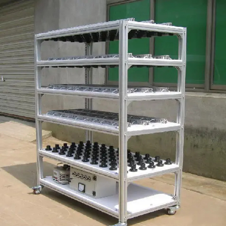 666 equipo de detección downlight envejecimiento lámpara envejecimiento rack de prueba de producto vehículo de prueba de rotación