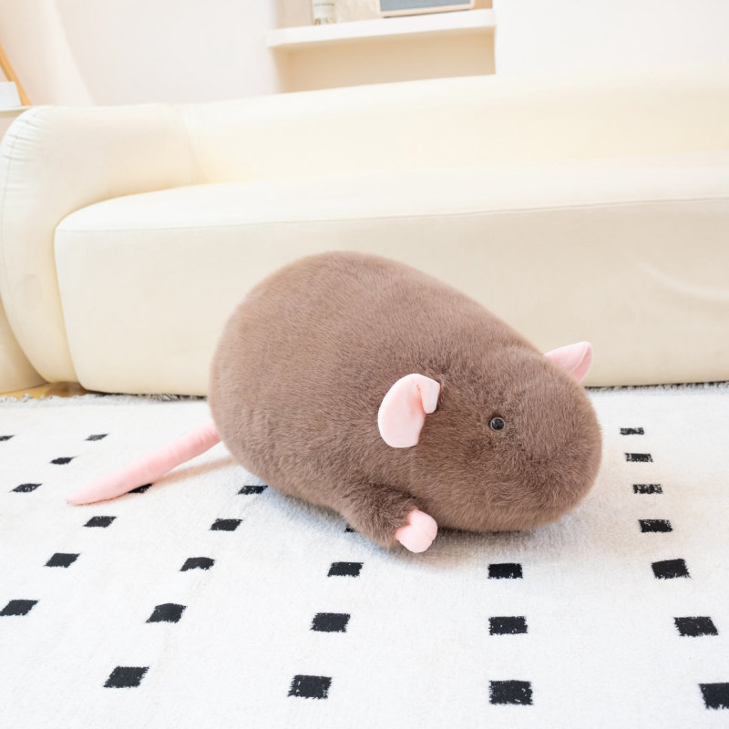 リトルレッドブックかわいい寝そべるラット枕ぬいぐるみマウス人形人形布人形ベッドサイドクッションギフト|undefined