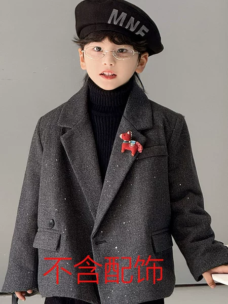 25837 dark gray velvet single suit