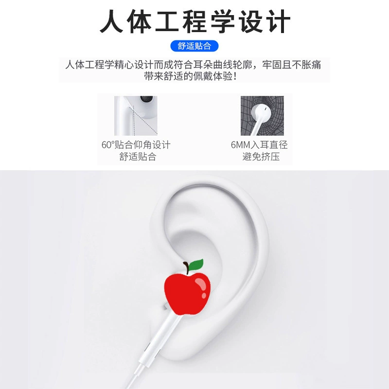 Проводные наушники (совместимо с Apple),Lightning или стандартный штекер, встроенный пульт, белые