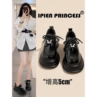 ��ɫ����ЬŮ2025�����¿���Ӣ���LС�����ɸ�Ь������jkСƤЬ