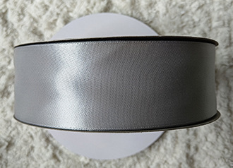 Cinta gris plata pastel cinta flor caja de regalo embalaje cinta hecha a mano arco cinta de poliéster en stock al por mayor