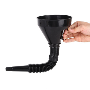 Factory Direct supply plastic flexible funnel car motorcycle fuel gasoline oil fuel with filter screen thickened funnel