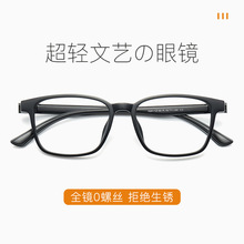 新款近视眼镜框架批发 超轻无螺丝眼镜架监狱看守所专用TR90镜架