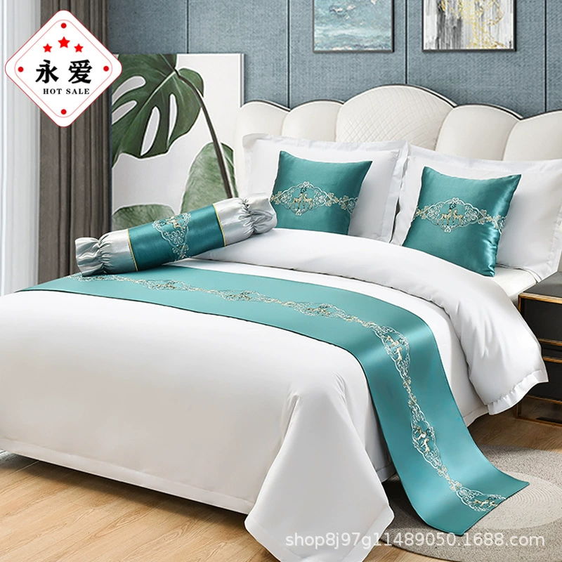 Bed Towel Luxury Hotel Hotel bedding Furnishing Best Best Bed Banner European Simple Light luxury bed cover