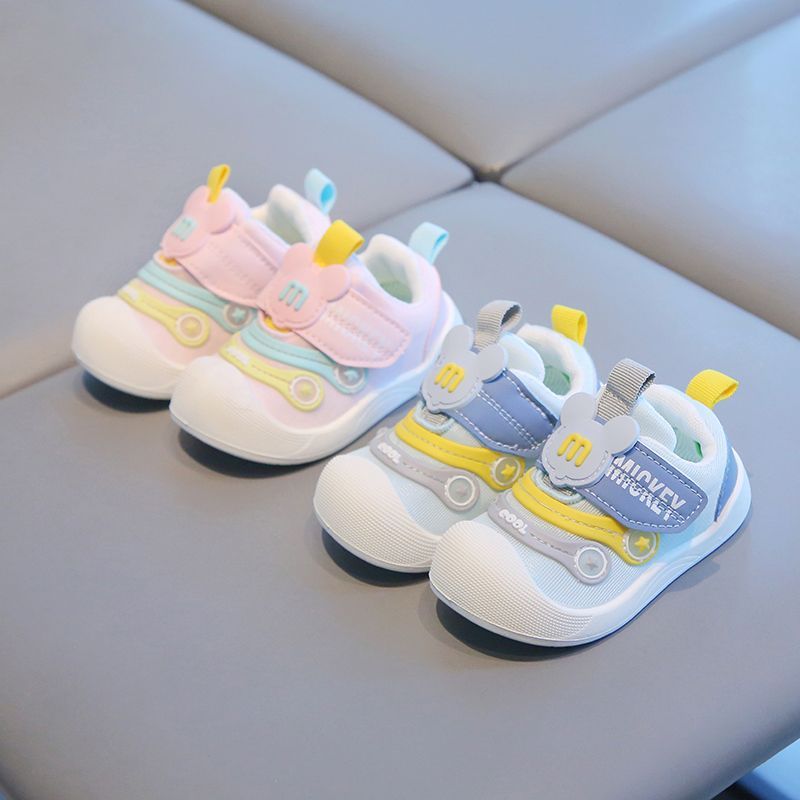 0-1-2-3 Years Old 2025 Spring & Fall New Mesh Toddler Boys and Girls Sports Baby Toddler Shoes Soft Sole Non-Slip Shoes