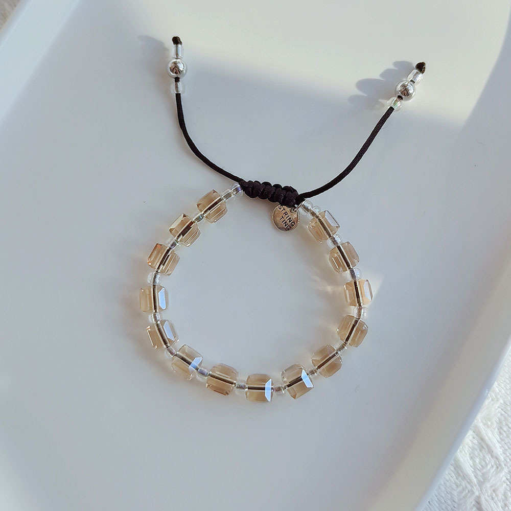 Fashion Square Artificial Crystal Knitting Womenu0027S Bracelets 1 Piece