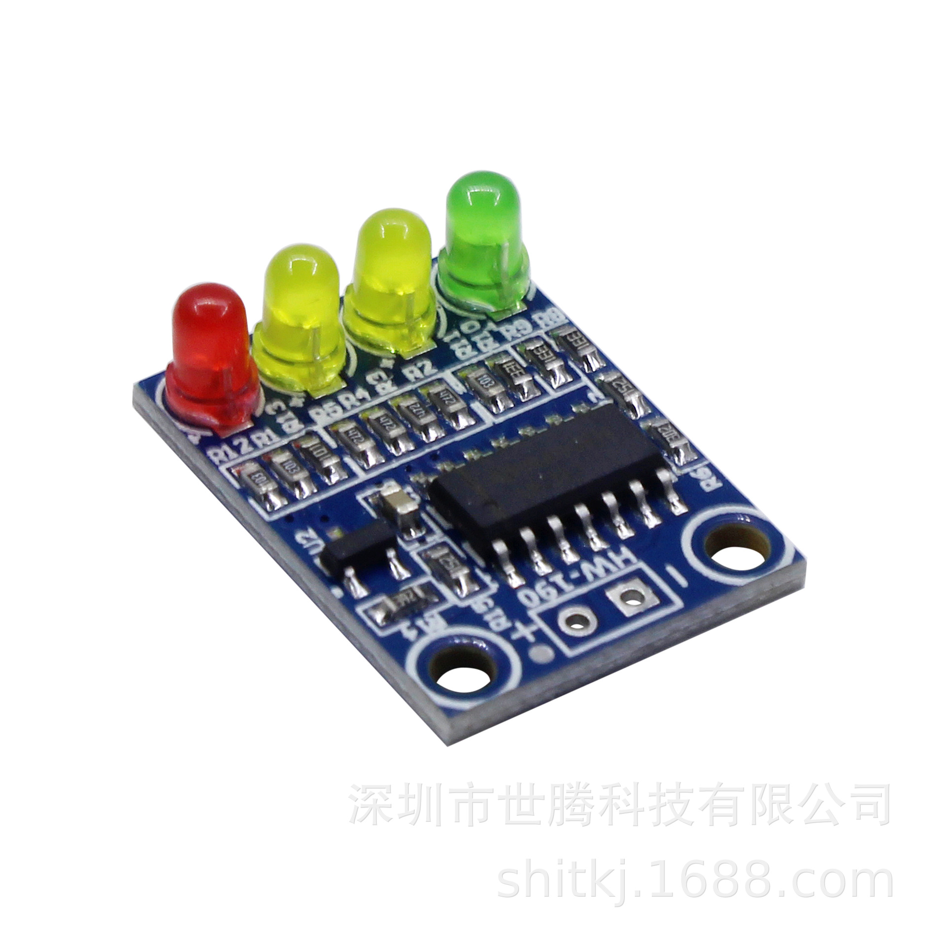 12V 蓄电池 4段 4位电量指示器模块 板载4位电量指示LED灯