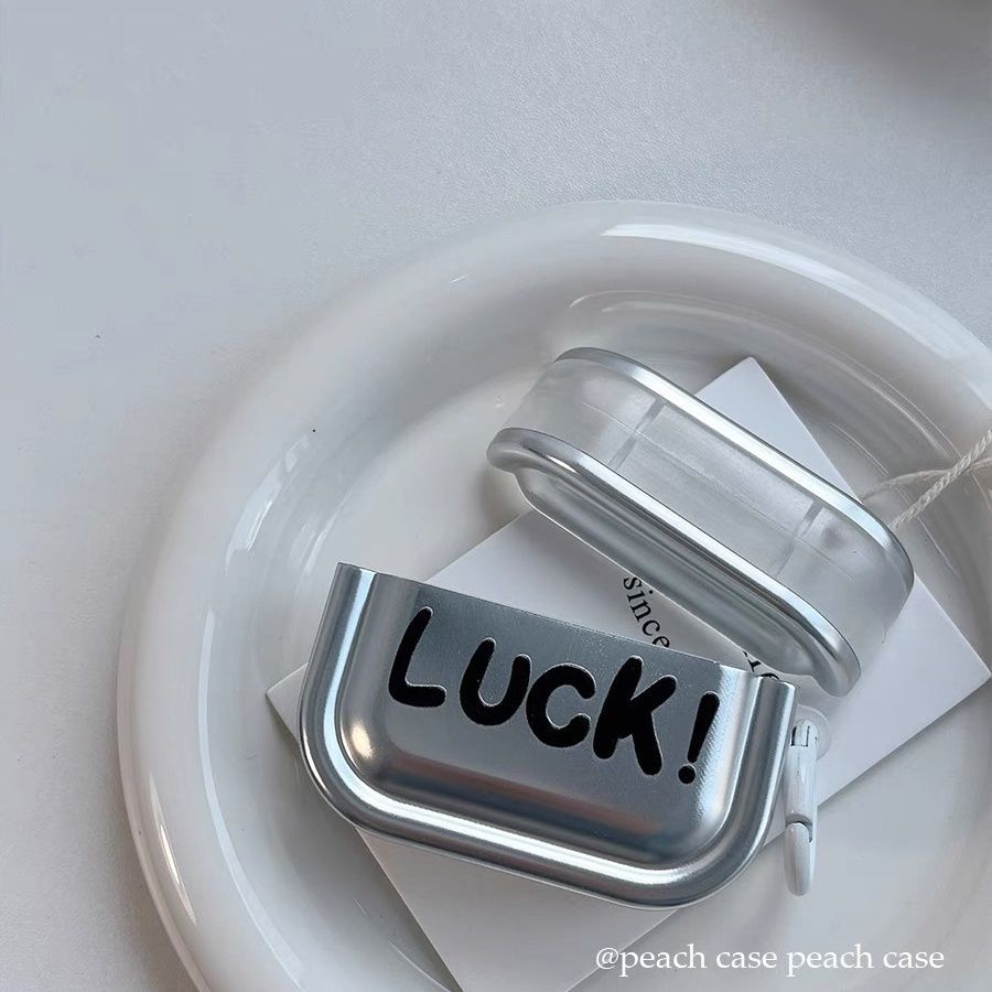 Platado simple ventLuck AirPods 4 generación cubierta de auriculares para Apple AirPods Pro3 cubierta