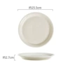10-inch custard cool color shallow dish