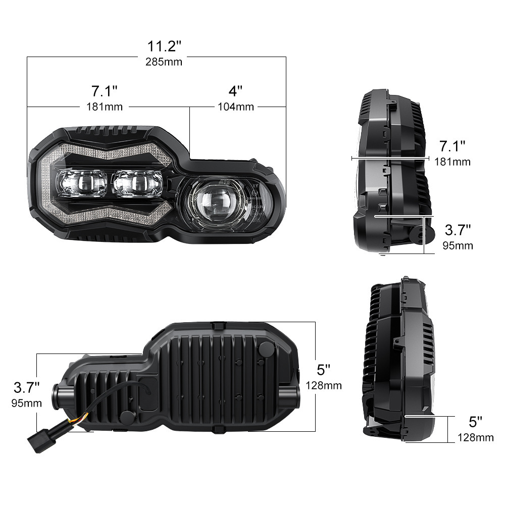Suitable for F800GS F800 F700GS F650GS LED front headlight BMW motorcycle modification