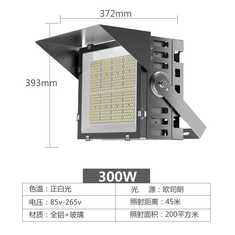 LED球场灯1000W户外防水足球场500W投光灯公园广场高杆照明投射灯|undefined