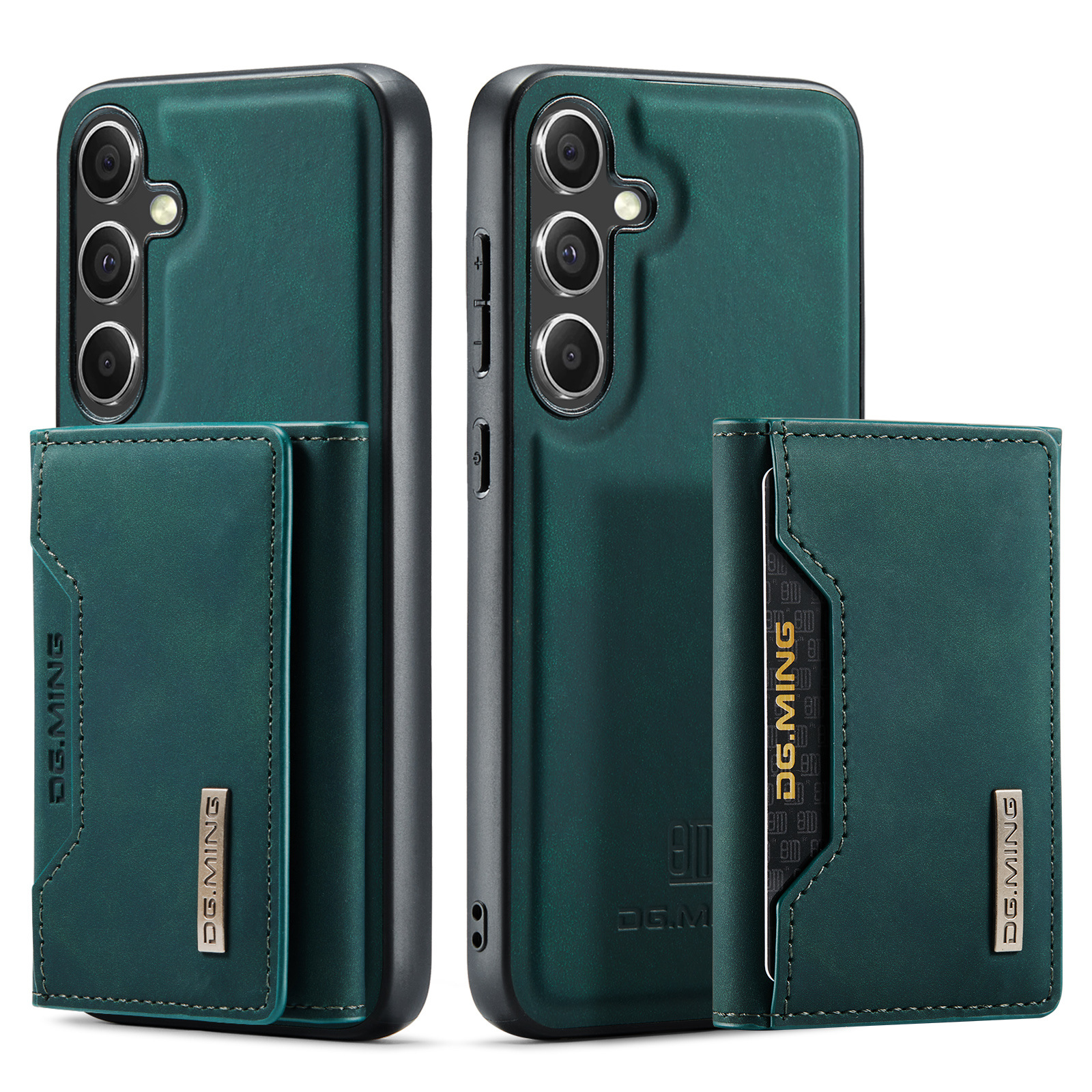 M2 per Samsung S24 custodia protettiva magnetica a tre ante S24 Plus custodia per telefono portafoglio diviso due in uno_voghion.com