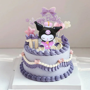 Sanrio Magic Culomi Crown Princess Cartoon Cake Ornament Girls Birthday Blind Box Figure Gift