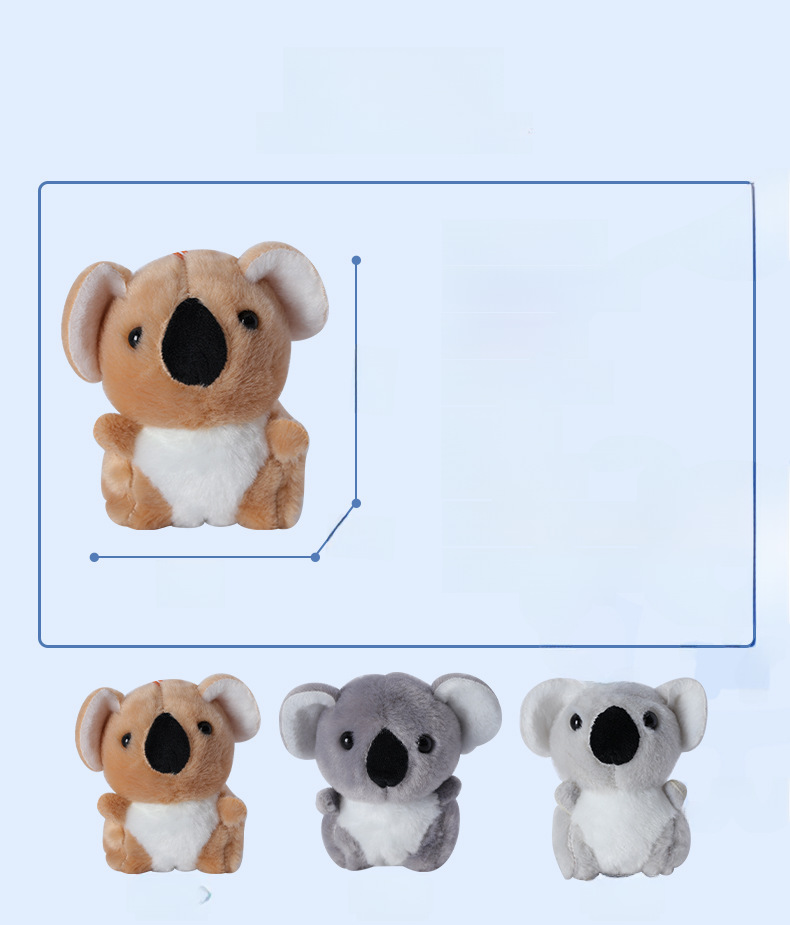 Cross-border Cartoon Koala Small Plush Doll Cute Koala Doll Ornaments Plush Pendant Wholesale Keychain