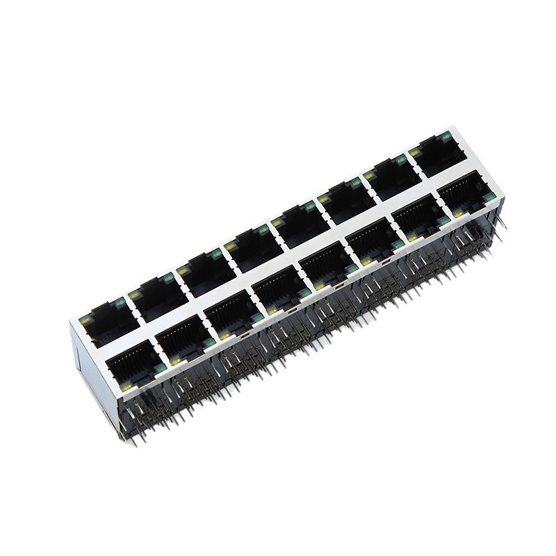 RJ45 커넥터 암 소켓(조명 없음) 5921D-2X8(조명 네트워크 인터페이스 포함)