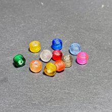 进口尼泊尔老琉璃散珠算盘珠隔珠桶珠编珠大孔手链文玩配饰 DIY