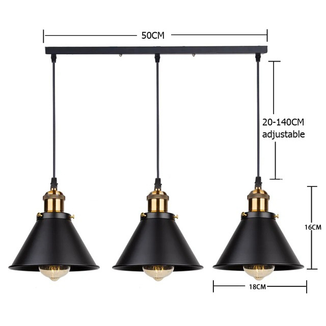 Araña retro estadounidense transfronteriza, pequeña falda negra, araña de hierro forjado, cafetería creativa, barra, restaurante, araña