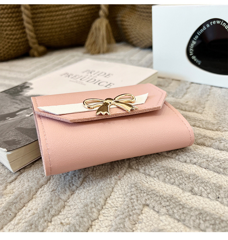 Women's Bow Knot Pu Leather Magnetic Buckle Wallets display picture 18