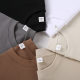 260g round neck short sleeve custom white T-shirt custom logo party class uniform printing corporate advertising shirt