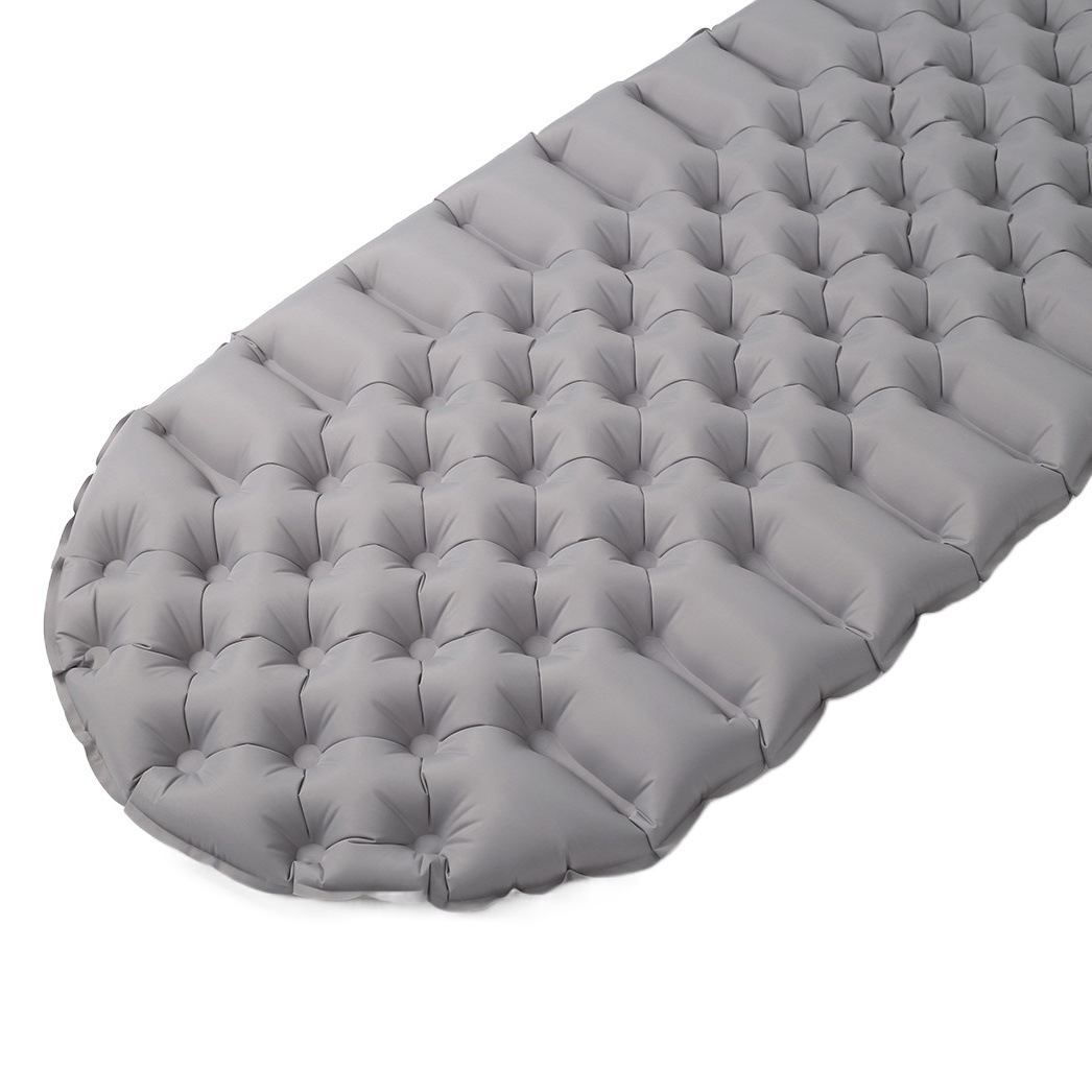 Cross-Border Outdoor Air Mattress, Comfortable and Breathable Camping Sleeping Pad, Lightweight Nylon Tpu Moisture-Proof Mat