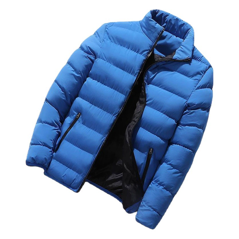 Новая зимняя куртка-кардиган 2024 года: повседневная, с воротником-стойкой, прямой крой, на молнии, из хлопка, спортивная, модная, хлопковое пальто