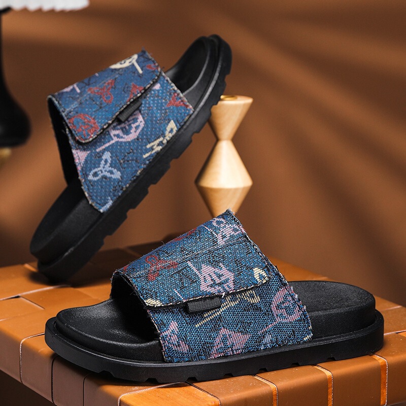 Retro Classic High-Appearance Slippers for Men, Summer Trendy Fashion Versatile Slide Sandals, Beach Slippers for Men and Women