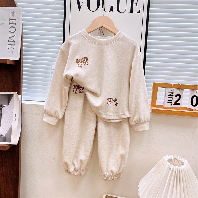 Trajes infantiles de otoño nuevas niñas vestidos de otoño en línea de deportes de ocio de dos piezas ropa infantil al por mayor