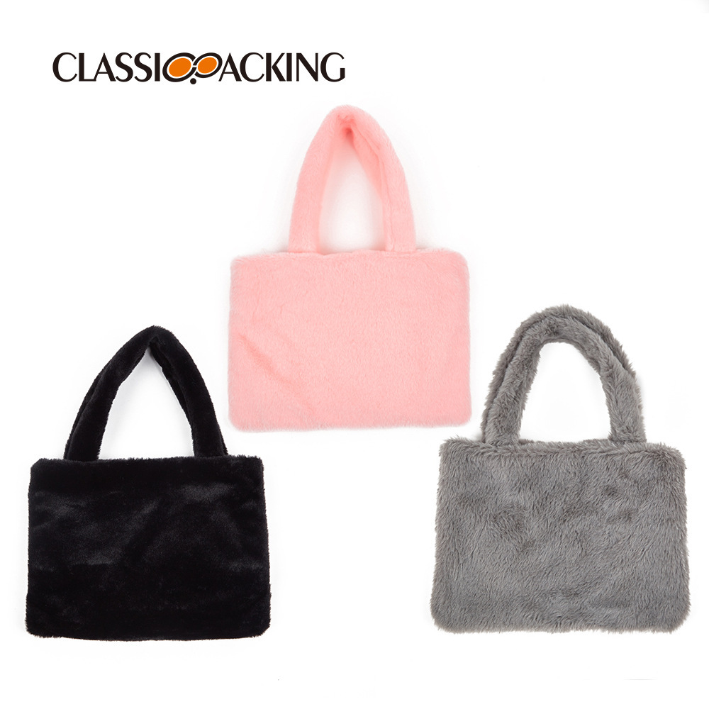 2022 modelos de otoño e invierno, bolsos de felpa, moda femenina, bolsos de todo fósforo, bolsos de gran capacidad, logotipos impresos