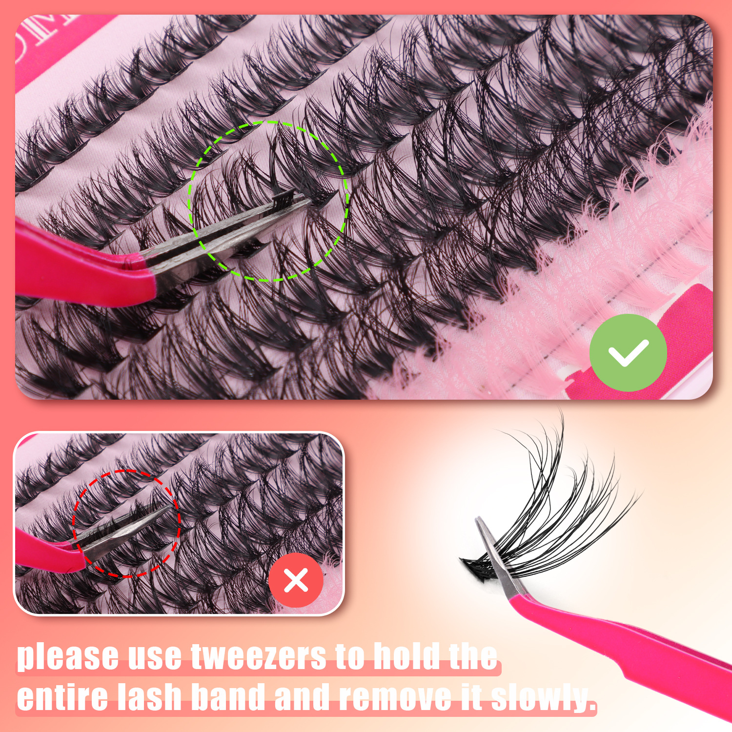 Cross border hot selling color D curved false eyelashes set 10 18mm DIY segmented European and American natural thick eyelashes_voghion.com