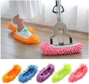 Chenille Lazy Mop Mop Shoe Cover Clean Floor Removable Slippers Single Price Clearance Price Reduction