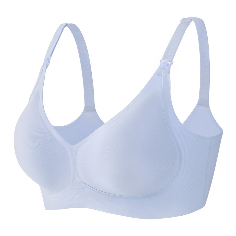シームレスソフトサポート産後授乳ブラジャー薄型プッシュアップたるみ防止授乳固定カップ巨乳リフトマタニティブラジャー|undefined