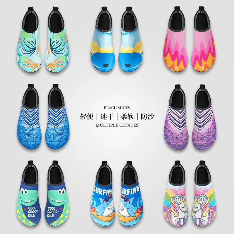 Пляжные носки для взрослых Пляжная обувь для детей нескользящая обувь для плавания на мягкой подошве кожа для мужчин и женщин